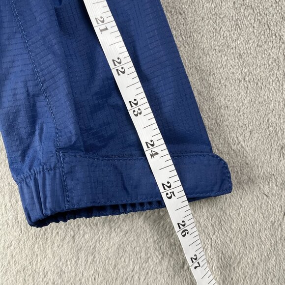 LL Bean Trail Model Raincoat Women's M Blue Long Waterproof Jacket Hooded Rugged - Picture 9 of 13